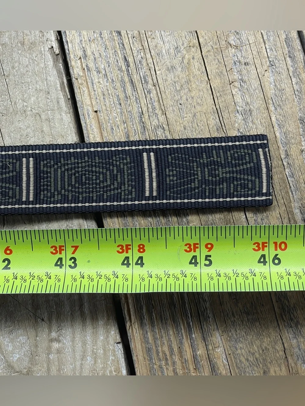 Bison Designs Belt Casual Guatemala Heather Webbing All Over Print Size Lrg 46